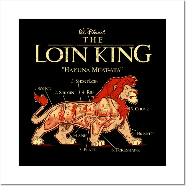 THE LOIN KING Wall Art by beastpop